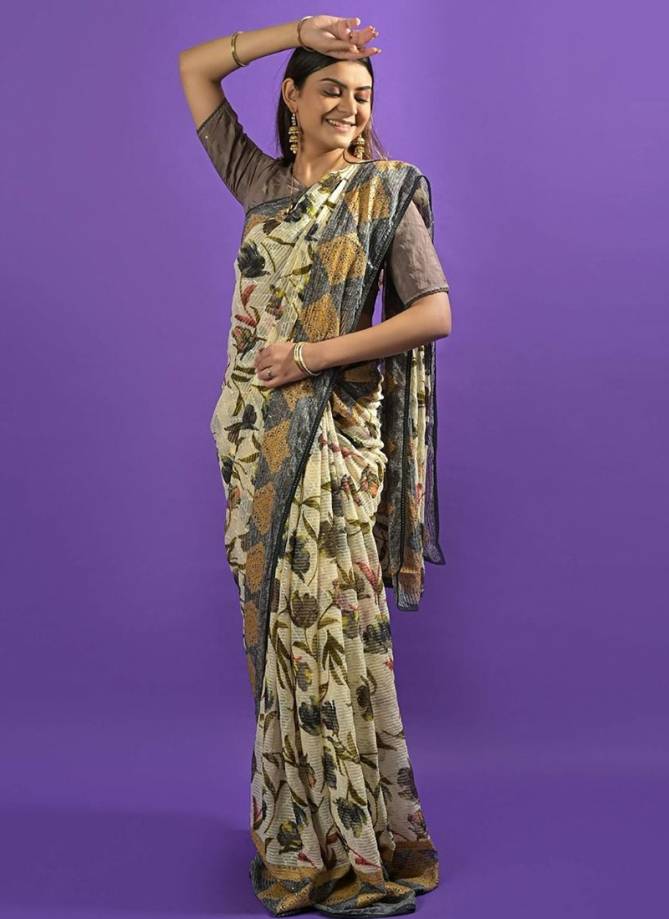 Rihana Ashima New Latest Printed Daily Wear Georgette Saree Collection